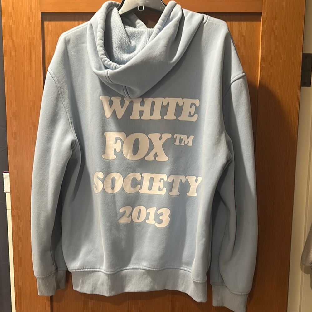 White Fox Society Blue Hoodie